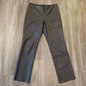 Kenneth Cole Brown Lether Pants